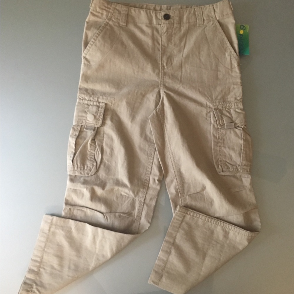 NWT:  greendog Adjustable Beige Cargo Pants